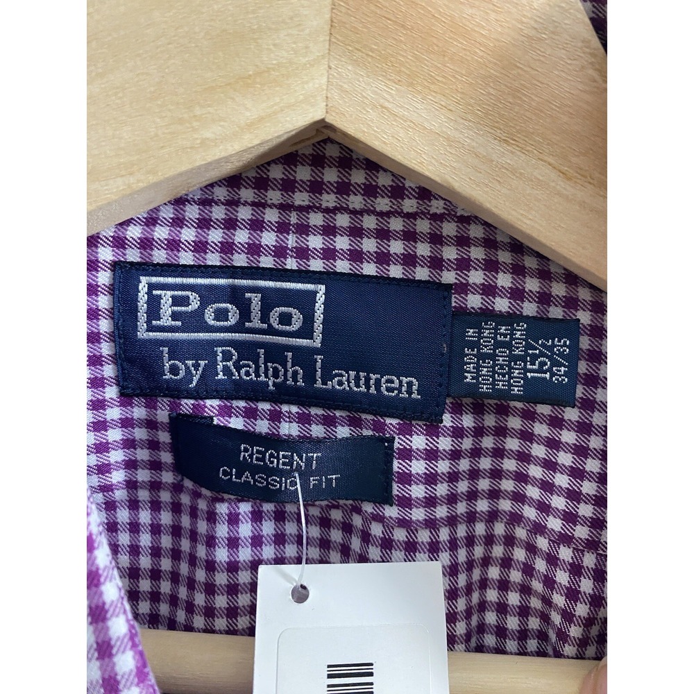 NWT VTG Polo Ralph Lauren Mens Shirt  MED  Neck 15 1/2, 34/35 Regent Classic Fit